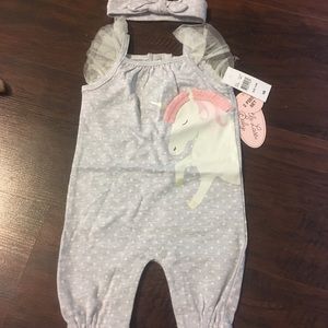 🦄NWT little lass sleeveless unicorn jumpsuit 🦄
